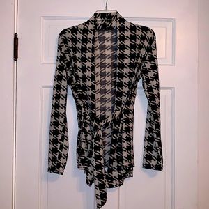 Houndstooth cardigan